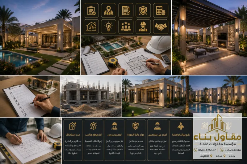 نصائح ذهبية قبل البدء في بناء ملاحق واستراحات فخمة