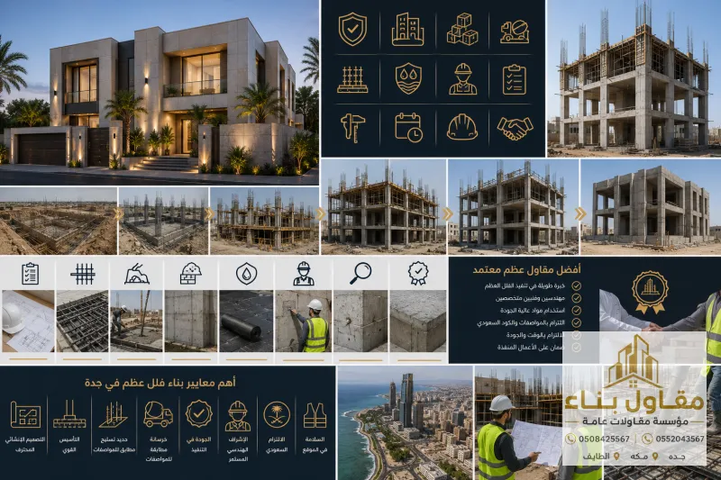 أهم معايير بناء فلل عظم في جدة